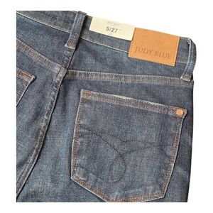 NEW! Judy‎ Blue Button Fly Straight Leg Jeans JB88598 DK Dark Wash Women's 5/27